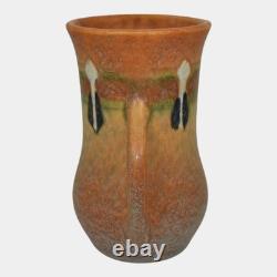 Roseville Montacello Tan 1931 Vintage Arts And Crafts Pottery Ceramic Vase 556-5
