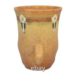 Roseville Montacello Tan 1931 Vintage Arts And Crafts Pottery Ceramic Vase 558-5