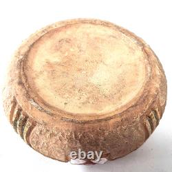 Roseville Mostique Art Pottery Bowl Inlaid Floral Arts Crafts Ohio USA