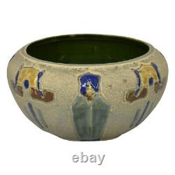 Roseville Mostique Gray 1916 Vintage Antique Arts and Crafts Pottery Bowl 131-4