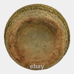 Roseville Mostique Tan 1916 Vintage Arts and Crafts Pottery Ceramic Vase 22-10