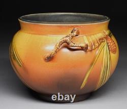 Roseville Pinecone Arts & Crafts Art Pottery Jardiniere Vase # 632-6
