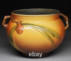 Roseville Pinecone Arts & Crafts Art Pottery Jardiniere Vase # 632-6