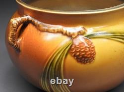 Roseville Pinecone Arts & Crafts Art Pottery Jardiniere Vase # 632-6