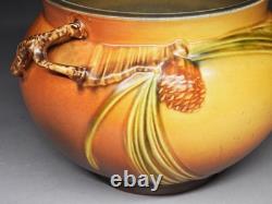 Roseville Pinecone Arts & Crafts Art Pottery Jardiniere Vase # 632-6