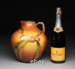 Roseville Pinecone Arts & Crafts Art Pottery Pitcher Vase # 708-9