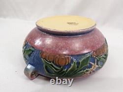 Roseville Pink Baneda Bowl Pottery Vintage Arts & Crafts 232-6 Ohio Pottery FS