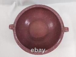 Roseville Pink Baneda Bowl Pottery Vintage Arts & Crafts 232-6 Ohio Pottery FS