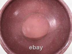 Roseville Pink Baneda Bowl Pottery Vintage Arts & Crafts 232-6 Ohio Pottery FS