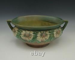 Roseville Pottery 1928 Arts And Crafts Dahlrose Jardiniere Bowl Oval Handled
