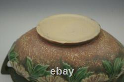 Roseville Pottery 1928 Arts And Crafts Dahlrose Jardiniere Bowl Oval Handled