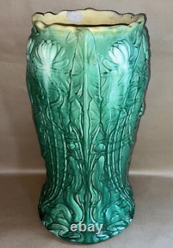 Roseville Pottery American Arts & Crafts Koi Fish Umbrella Stand Rare