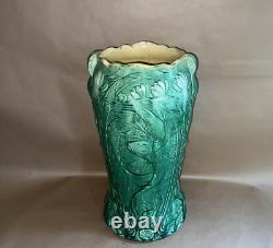 Roseville Pottery American Arts & Crafts Koi Fish Umbrella Stand Rare