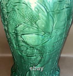 Roseville Pottery American Arts & Crafts Koi Fish Umbrella Stand Rare