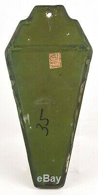 Roseville Pottery Arts And Crafts Antique Matte Green 12 Wall Pocket