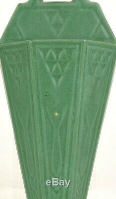 Roseville Pottery Arts And Crafts Matte Green 12 Wall Pocket