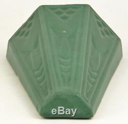 Roseville Pottery Arts And Crafts Matte Green 12 Wall Pocket