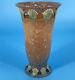 Roseville Pottery Arts Crafts Art Deco Ferella 8 Trumpet Vase Reticulated 1930s