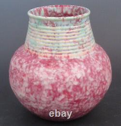 Roseville Pottery Arts Crafts Art Deco Imperial (Glazes) 471-7 Vase Rose & Mint
