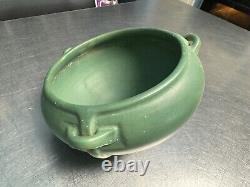 Roseville Pottery Arts & Crafts Matte Green Glaze Hanging Vase c1930's RARE