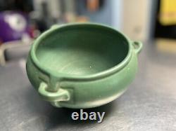 Roseville Pottery Arts & Crafts Matte Green Glaze Hanging Vase c1930's RARE