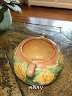 Roseville Pottery Arts & Crafts Sunflower Bowl Planter Exc Cond 4 Tall 6 Diam