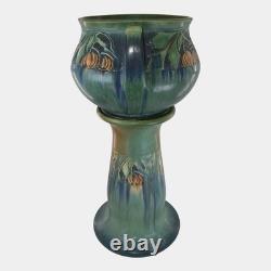 Roseville Pottery Baneda 1932 Green Art And Crafts Jardiniere Pedestal 626-10