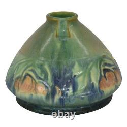 Roseville Pottery Baneda 1932 Green Arts And Crafts Squat Vase 603-4