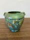 Roseville Pottery Baneda 1932 Green Arts And Crafts Vase 587-4 Inch Mint