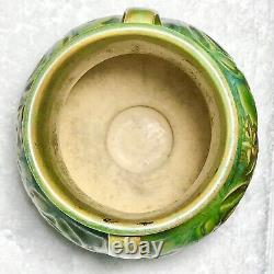Roseville Pottery Baneda Green Handled Vase #589-6 Vintage Arts And Crafts 1933