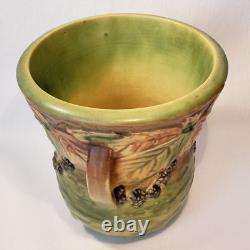Roseville Pottery Blackberry Vase Handles #282-6 Arts and Crafts Mission 1932