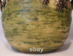 Roseville Pottery Blackberry Vase Handles #282-6 Arts and Crafts Mission 1932