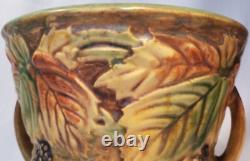 Roseville Pottery Blackberry Vase Handles #282-6 Arts and Crafts Mission 1932