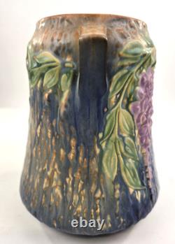 Roseville Pottery Blue Wisteria Vase, Shape 633-8