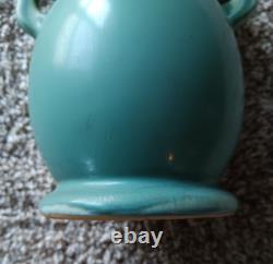 Roseville Pottery Carnelian 8 Blue Green Arts & Crafts Deco Vase EXCELLENT COND