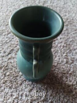 Roseville Pottery Carnelian 8 Blue Green Arts & Crafts Deco Vase EXCELLENT COND