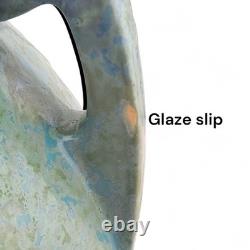 Roseville Pottery Carnelian II Blue Green Mottled Handled Urn Vase Circa 1915