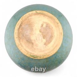 Roseville Pottery Carnelian II Blue Green Mottled Handled Urn Vase Circa 1915