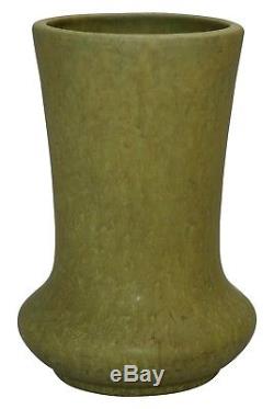 Roseville Pottery Early Carnelian Matte Green Arts and Crafts Vase