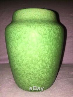 Roseville Pottery Early Carnelian Vase Arts & Crafts Mottled Green 6 Pristine