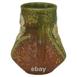 Roseville Pottery Jonquil Handled Arts And Crafts Vase