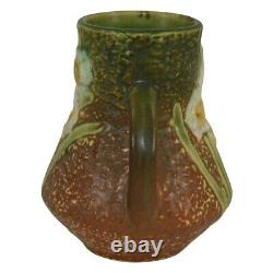 Roseville Pottery Jonquil Handled Arts And Crafts Vase