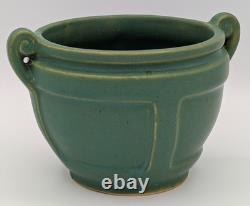 Roseville Pottery Matt Color 548-4 Vase-Early 1920s-Matte Green-Arts & Crafts