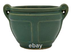 Roseville Pottery Matt Color 548-4 Vase-Early 1920s-Matte Green-Arts & Crafts