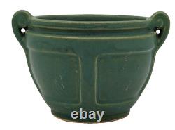 Roseville Pottery Matt Color 548-4 Vase-Early 1920s-Matte Green-Arts & Crafts