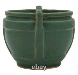 Roseville Pottery Matt Color 548-4 Vase-Early 1920s-Matte Green-Arts & Crafts