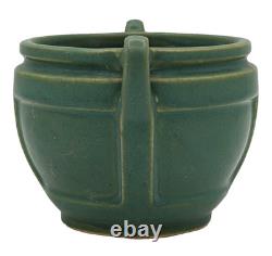 Roseville Pottery Matt Color 548-4 Vase-Early 1920s-Matte Green-Arts & Crafts