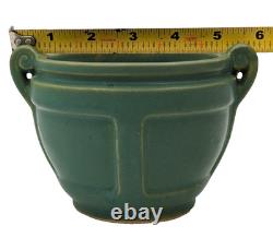 Roseville Pottery Matt Color 548-4 Vase-Early 1920s-Matte Green-Arts & Crafts