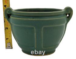 Roseville Pottery Matt Color 548-4 Vase-Early 1920s-Matte Green-Arts & Crafts