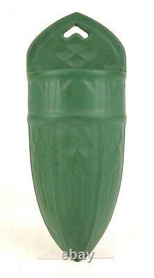 Roseville Pottery Matt Green Wall Pocket Shape 1204-12 Arts And Crafts